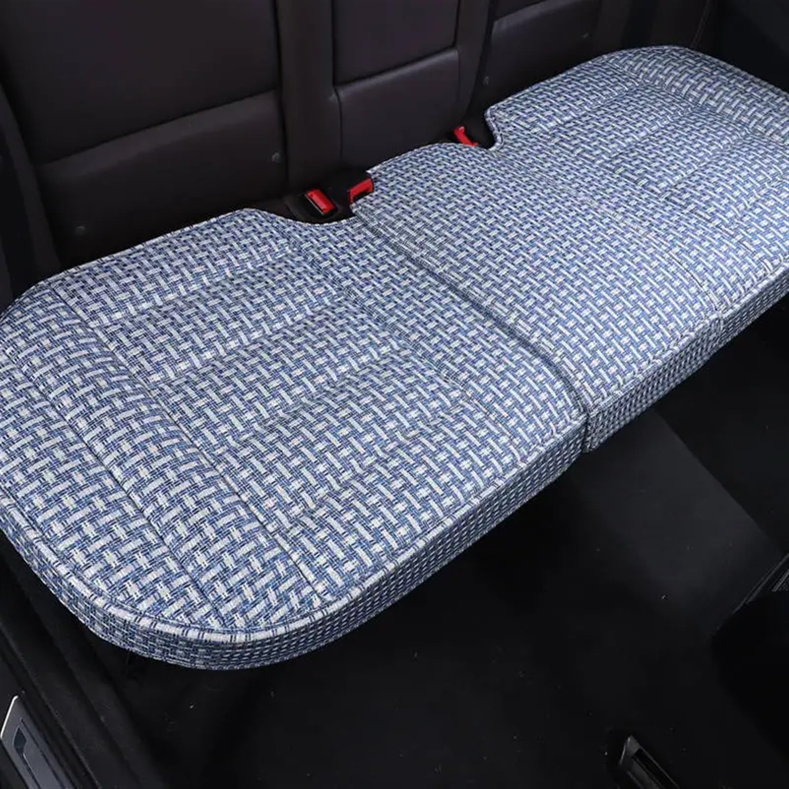 AXTAZS Auto Sitzbezügesets Autositzbezug Vorne Hinten Kissen Atmungsaktive Schutzmatte Pad Universelles Auto-Innenraum-Styling LKW SUV Van Autositzschutzpolster(Blue,Rear) von AXTAZS