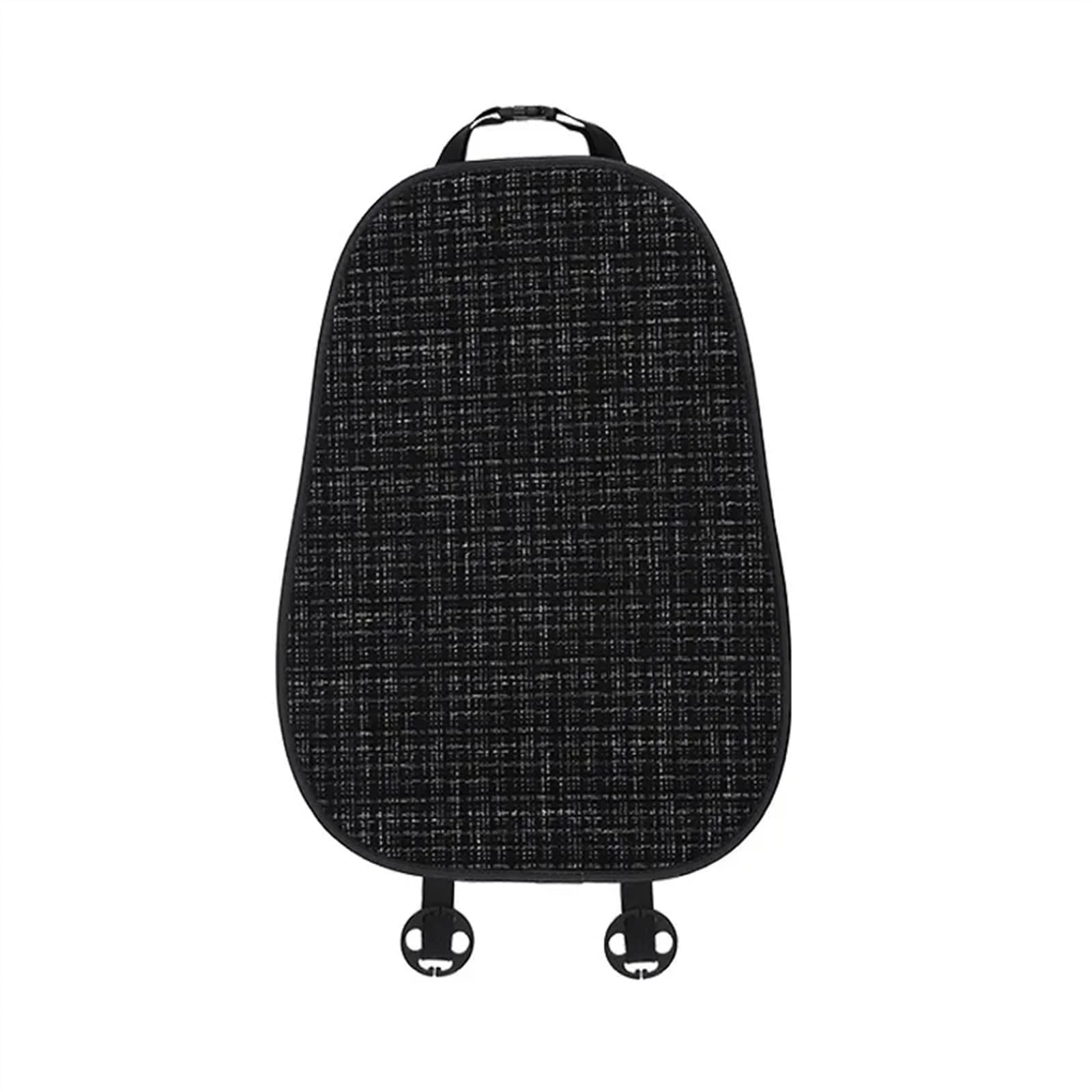 AXTAZS Auto Sitzbezügesets Autositzkissenbezug Pad Atmungsaktive Autostuhlmatte Bequeme Innendekoration Universalsitzkissen Auto Vorder-/Rücksitzbezug(Black,Backrest pad) von AXTAZS