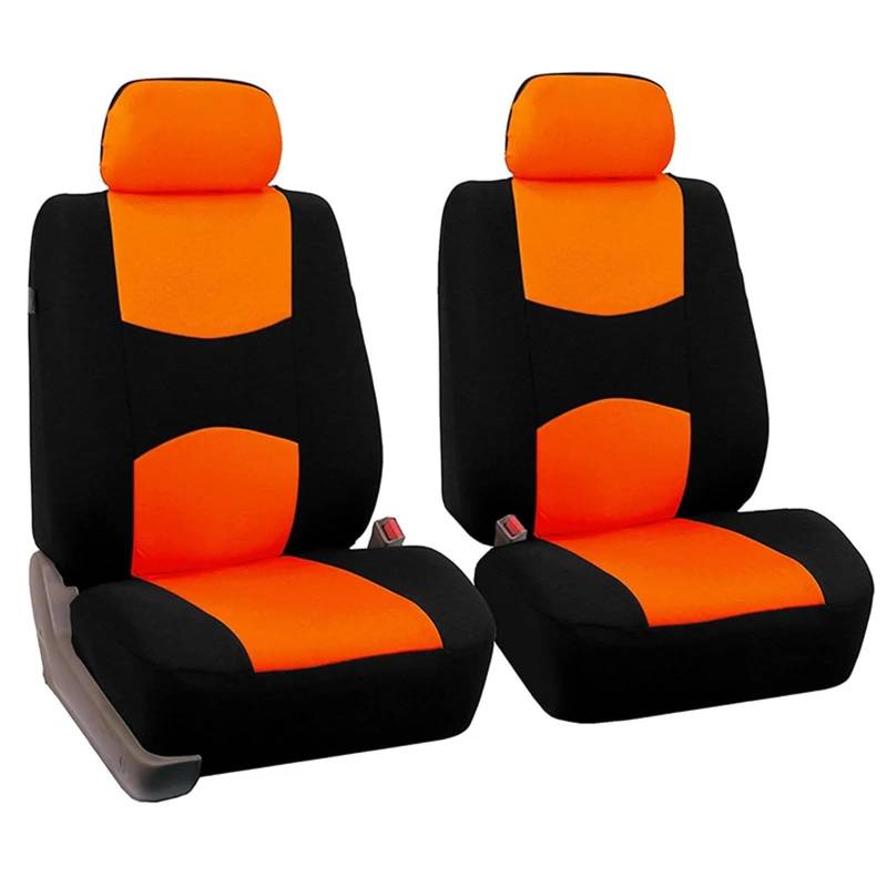 AXTAZS Auto Sitzbezügesets Kompatibel Mit Chrysler 200 300 300C 300s Autositzbezug Automobil-Innenraum-Autositz-Schutzpolster Autokissen-Schutzmatte(Orange,2 Front) von AXTAZS