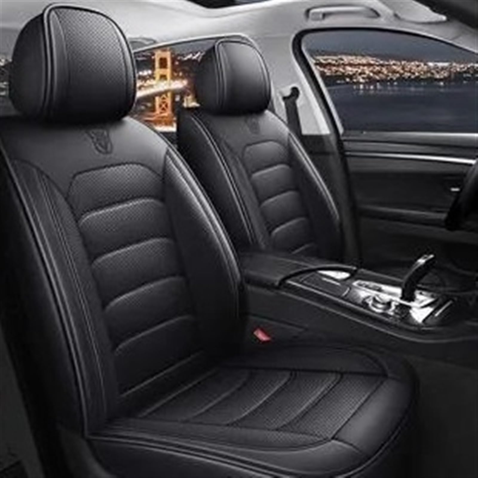 AXTAZS Auto Sitzbezügesets Kompatibel Mit Chrysler 300C Komplettset Universal 5 Sitze Autositzbezüge Für Vordersitze Rücksitzbankbezug Autositzmattenbezug Innenbezüge(5,B) von AXTAZS