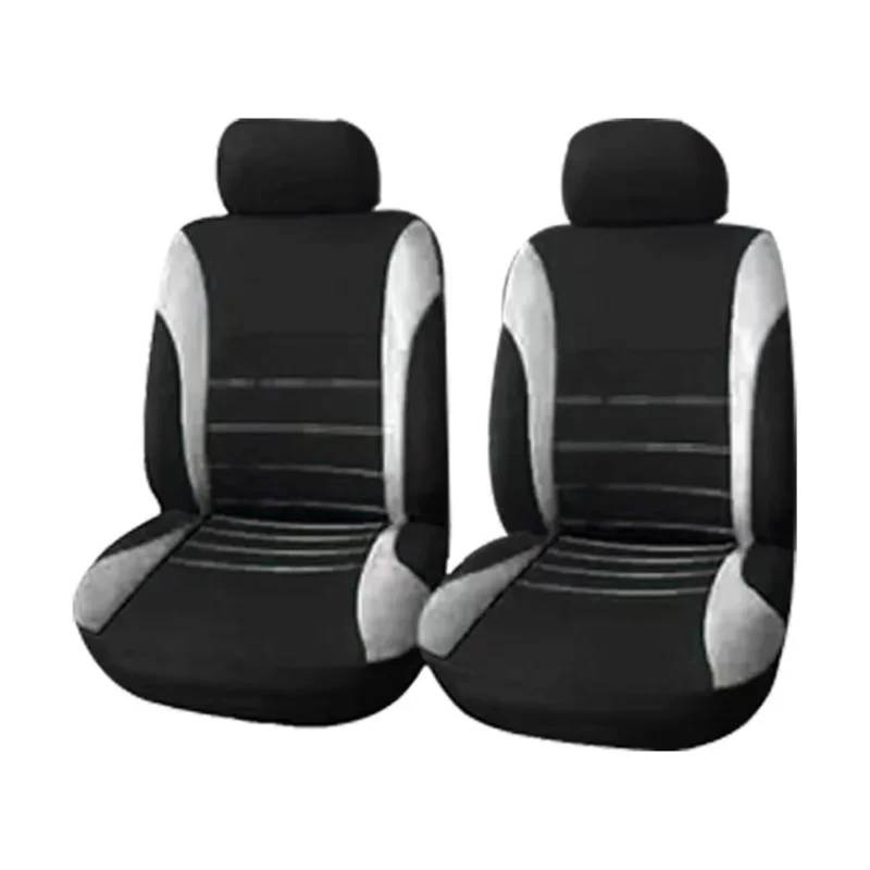 AXTAZS Auto Sitzbezügesets Kompatibel Mit Hyundai Für Solaris Für Elantra Für Sonata, Autositz-Schutzpolster, Autositzbezug-Set, Stuhlsitzpolster, Autokissen-Schutzmatte(Gray,2 Front) von AXTAZS