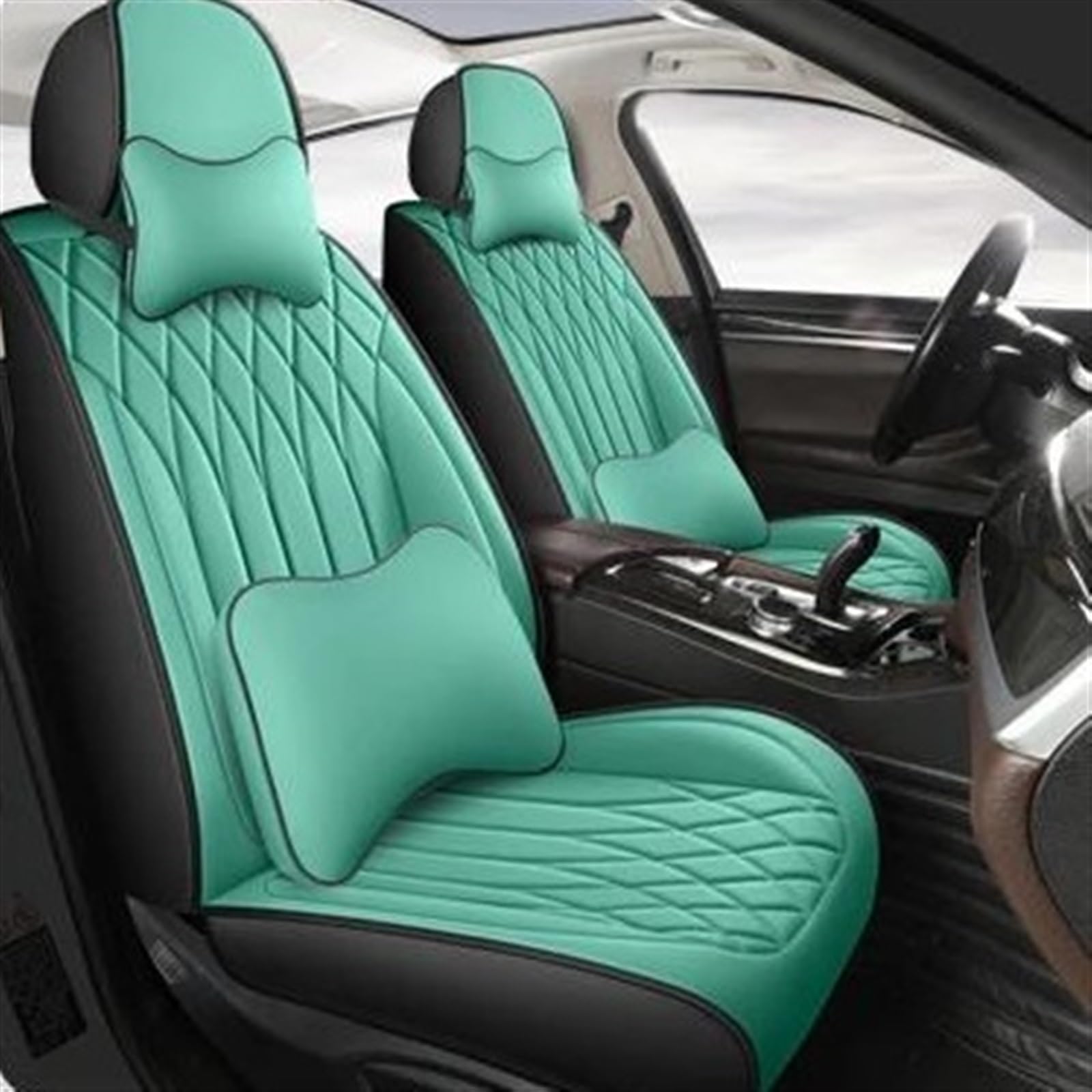 AXTAZS Auto Sitzbezügesets Kompatibel Mit Jeep Für Compass Universal 5-Sitze Autositzbezüge Vordersitze Rücksitzbankbezug Autositzmattenbezug Auto-Innenraumbezüge(5,color1) von AXTAZS