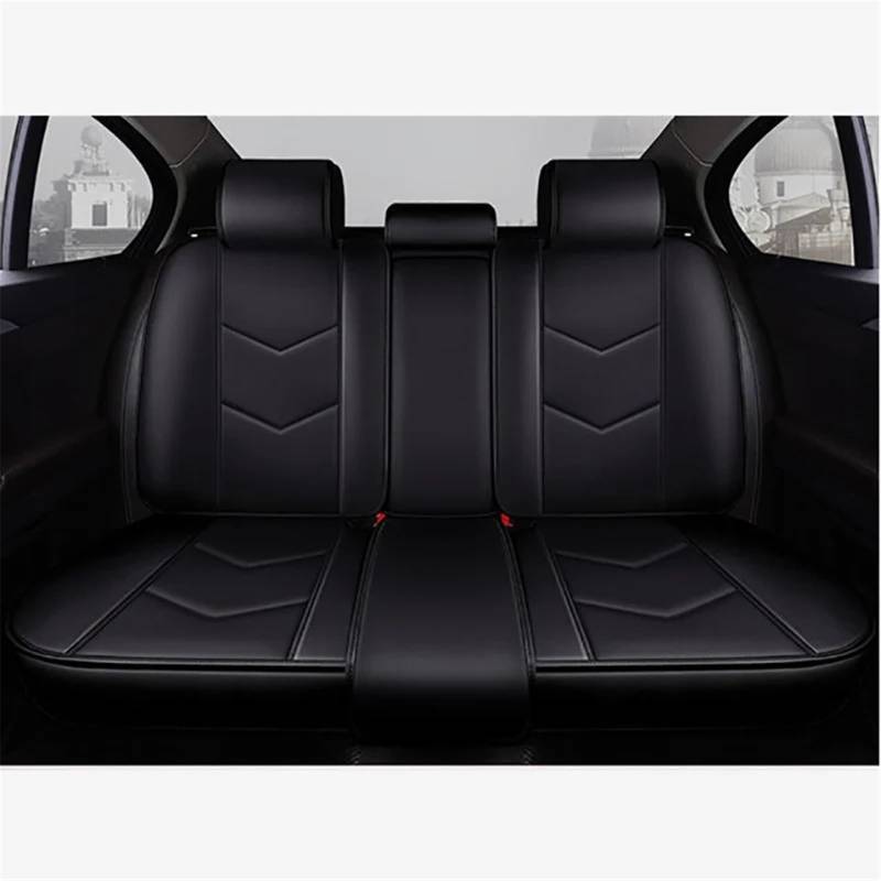 AXTAZS Auto Sitzbezügesets Kompatibel Mit Kia-Autositzbezügen, Autozubehör, Auto-Innenraum-Autositz-Schutzpolster, Auto-Sitzbezug Vorne Und Hinten(Black,Rear) von AXTAZS