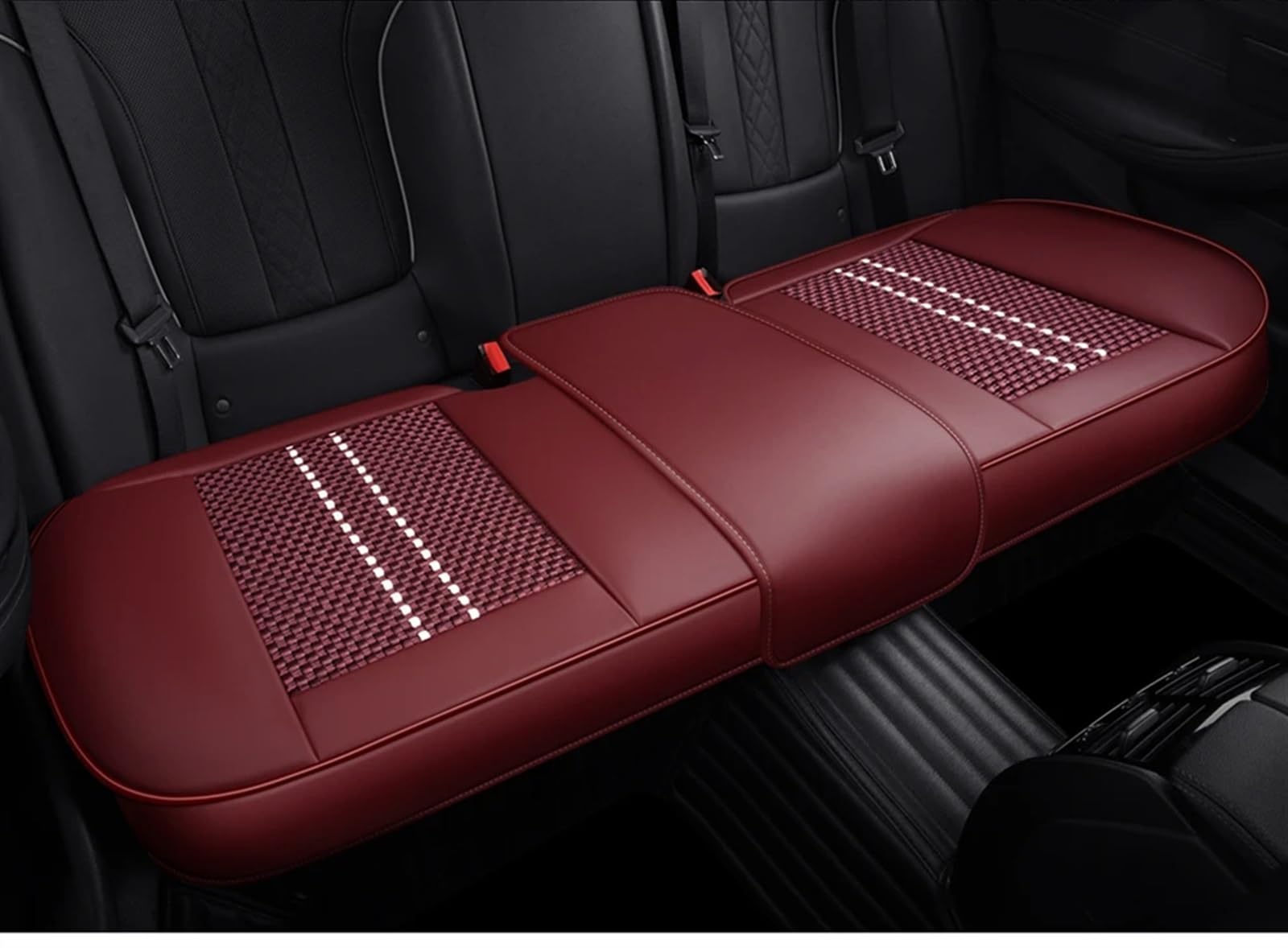 AXTAZS Auto Sitzbezügesets Kompatibel Mit Lexus Kompatibel Mit Es300h Autositzschutzbezüge Kissen Auto Vorder-/Rücksitzbezug Autozubehör Autositzschutzpolster(Wine red,Rear) von AXTAZS