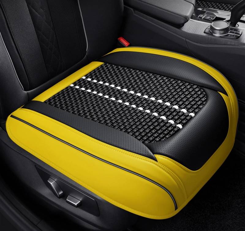 AXTAZS Auto Sitzbezügesets Kompatibel Mit Lexus Kompatibel Mit Es300h Autositzschutzbezüge Kissen Auto Vorder-/Rücksitzbezug Autozubehör Autositzschutzpolster(Yellow,Front) von AXTAZS