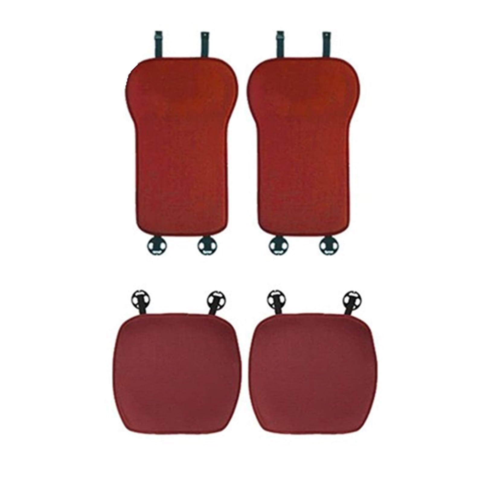 AXTAZS Auto Sitzbezügesets Kompatibel Mit MG Universal-Sitzbezug-Set Four Seasons Atmungsaktive Schutzmattenauflage Autositzkissen Autokissen-Schutzmatte(Red,Two seat) von AXTAZS