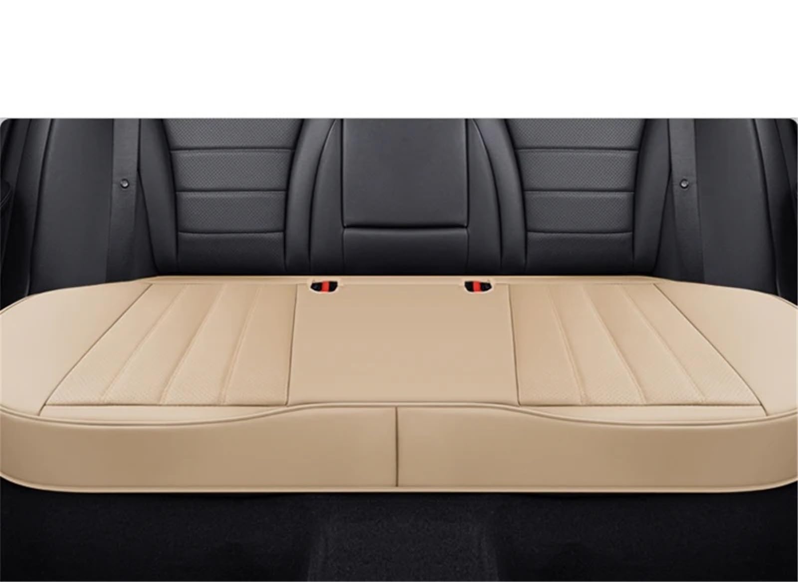 AXTAZS Auto Sitzbezügesets Kompatibel Mit Mazda 3 Für CX-5 Vollständige Abdeckung, Autositzbezug, Kissen, Auto-Zubehör, Auto-Sitzbezug Vorne Und Hinten, Auto-Kissenschutzmatte(Beige,Rear) von AXTAZS