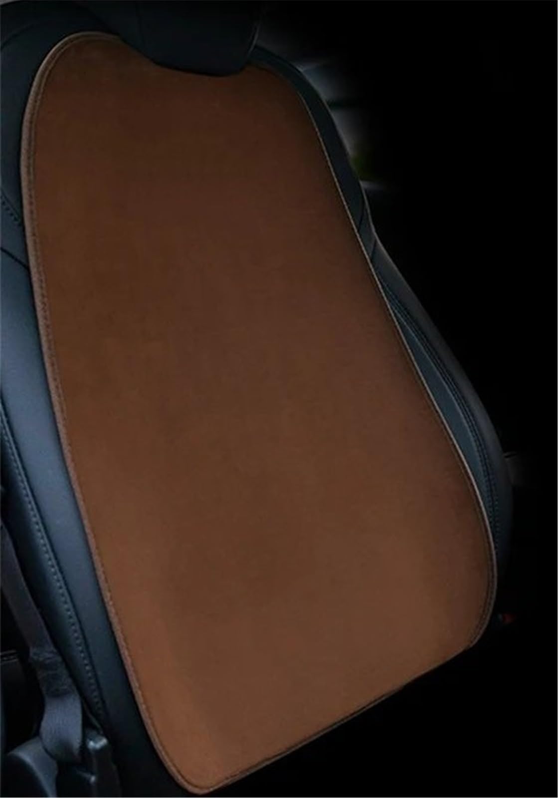 AXTAZS Auto Sitzbezügesets Kompatibel Mit Tesla Autositzbezug-Schutz Vorne Und Hinten, Rückenlehnenkissen, Matte, Autositz-Schutzpolster, Autozubehör(Brown,Backrest) von AXTAZS