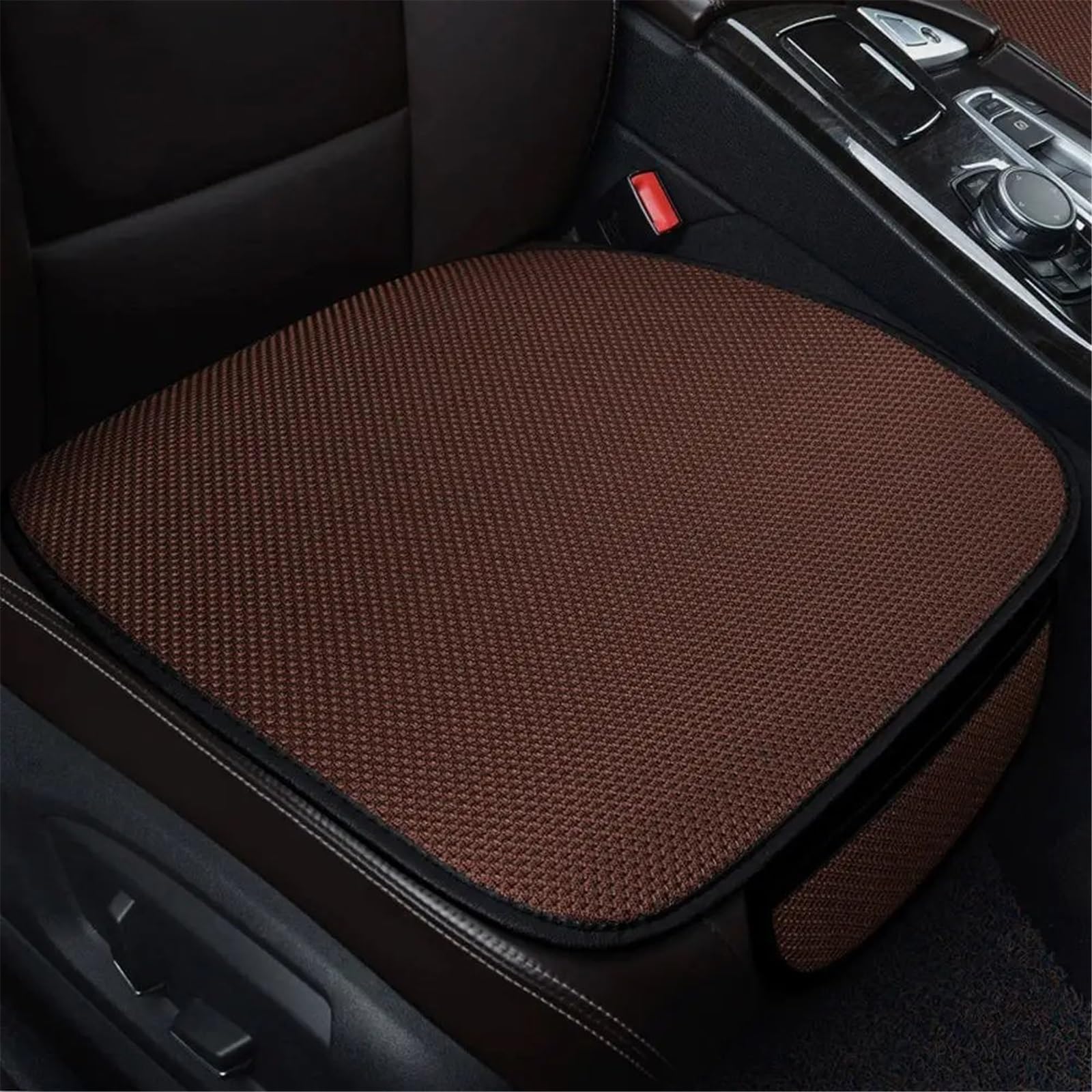 AXTAZS Auto Sitzbezügesets Universal Abdeckung Atmungsaktive Matte Kissen Abdeckung Schutz Auto Zubehör Für Komfort Automobil Innen Auto Sitz Schutz Pads(Brown) von AXTAZS