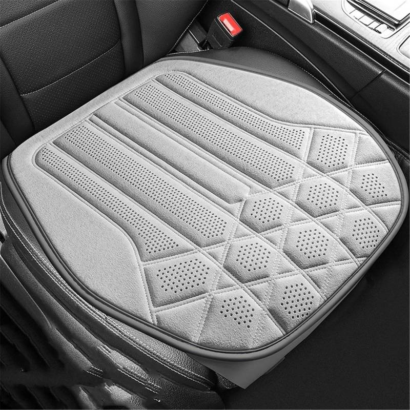 AXTAZS Auto Sitzbezügesets Universal Atmungsaktive Auto Sitz Abdeckung Weiche Schutzhülle Sitzkissen Zubehör Auto Vorne Hinten Sitz Abdeckung Auto Sitzkissen(White,Front) von AXTAZS