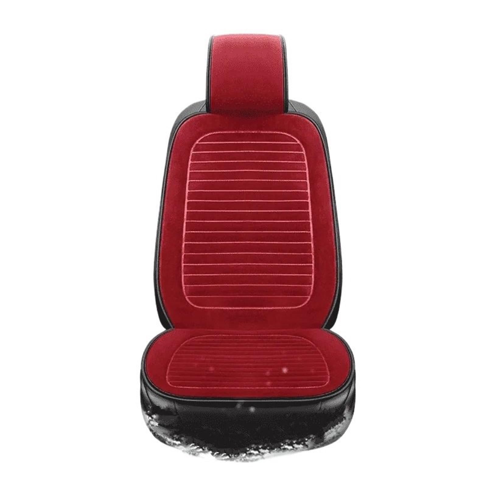 AXTAZS Auto Sitzbezügesets Universal Auto Einzel Sitzkissen Auto Sitz Schutz Pads Automobil Innen Auto Vordersitz Abdeckung Auto Zubehör(Red) von AXTAZS