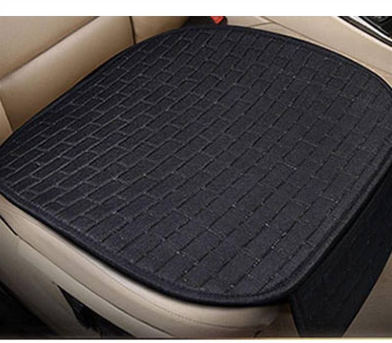 AXTAZS Auto Sitzbezügesets Universal Auto Kissen Schutz Pad Auto Sitz Abdeckung Vorne Full Set Sitz Abdeckung Automobile Auto Accessori Auto Sitz Schutz Pads(Black,1pc Front) von AXTAZS