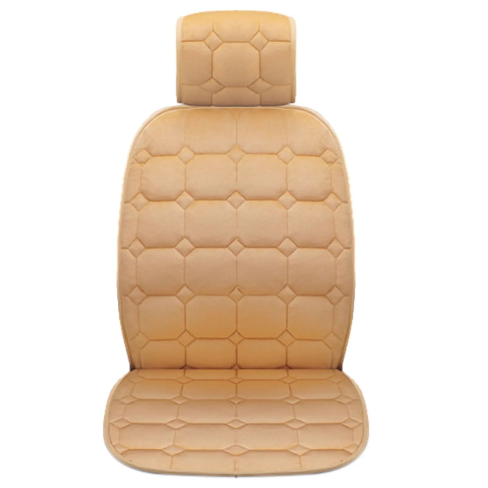 AXTAZS Auto Sitzbezügesets Universal Auto Kissen Vorne Auto Sitz Abdeckung Protektoren Für Autos Weichen Sitz Schutz Sitzbezüge Automobil Innen(Beige) von AXTAZS