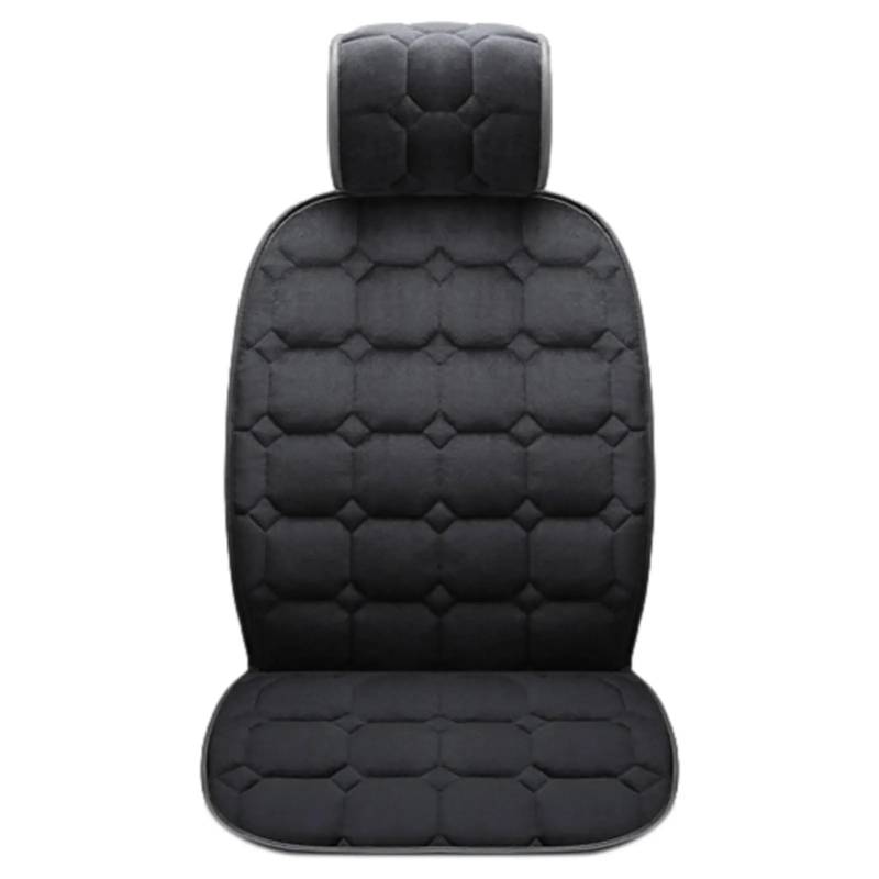 AXTAZS Auto Sitzbezügesets Universal Auto Kissen Vorne Auto Sitz Abdeckung Protektoren Für Autos Weichen Sitz Schutz Sitzbezüge Automobil Innen(Black) von AXTAZS