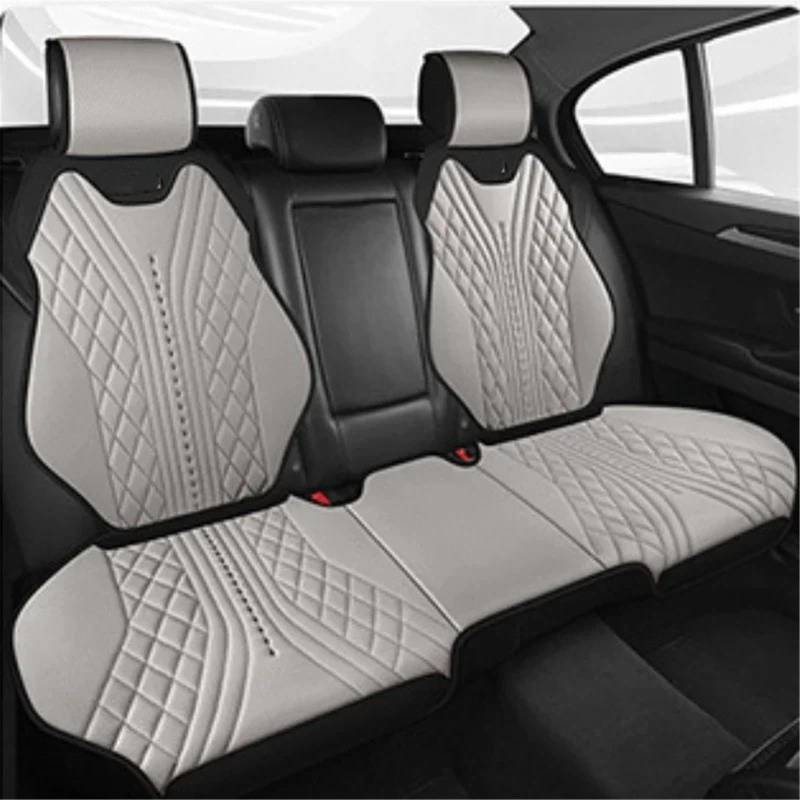 AXTAZS Auto Sitzbezügesets Universal Auto Sitz Abdeckung Atmungsaktive Pad Matte Auto Kissen Auto Vorne Hinten Sitz Abdeckung Automobil Innen Auto Sitz Schutz Pads(Gray,Rear) von AXTAZS