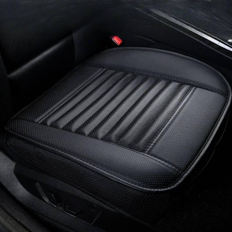 AXTAZS Auto Sitzbezügesets Universal Auto Sitz Abdeckung Atmungsaktive Pad Matte Für Auto Stuhl Kissen Auto Vordersitz Abdeckung Vier Jahreszeiten Anti Slip Matte Auto Zubehör(Black) von AXTAZS