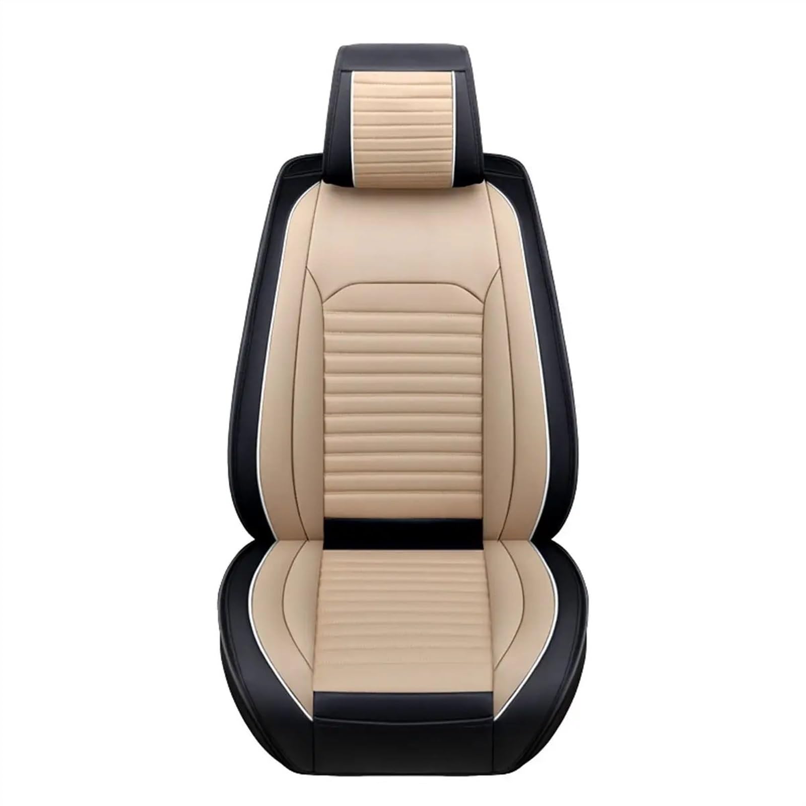 AXTAZS Auto Sitzbezügesets Universal Auto Sitz Abdeckung Autos Sitzbezüge Kissen Protector Sitz Auto Abdeckung Stuhl Kissen Matte Pad Auto Vordersitz Abdeckung(Beige) von AXTAZS