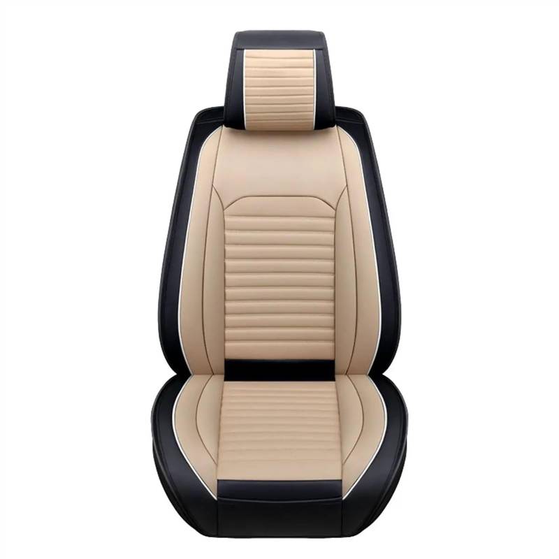 AXTAZS Auto Sitzbezügesets Universal Auto Sitz Abdeckung Autos Sitzbezüge Kissen Protector Sitz Auto Abdeckung Stuhl Kissen Matte Pad Auto Vordersitz Abdeckung(Beige) von AXTAZS