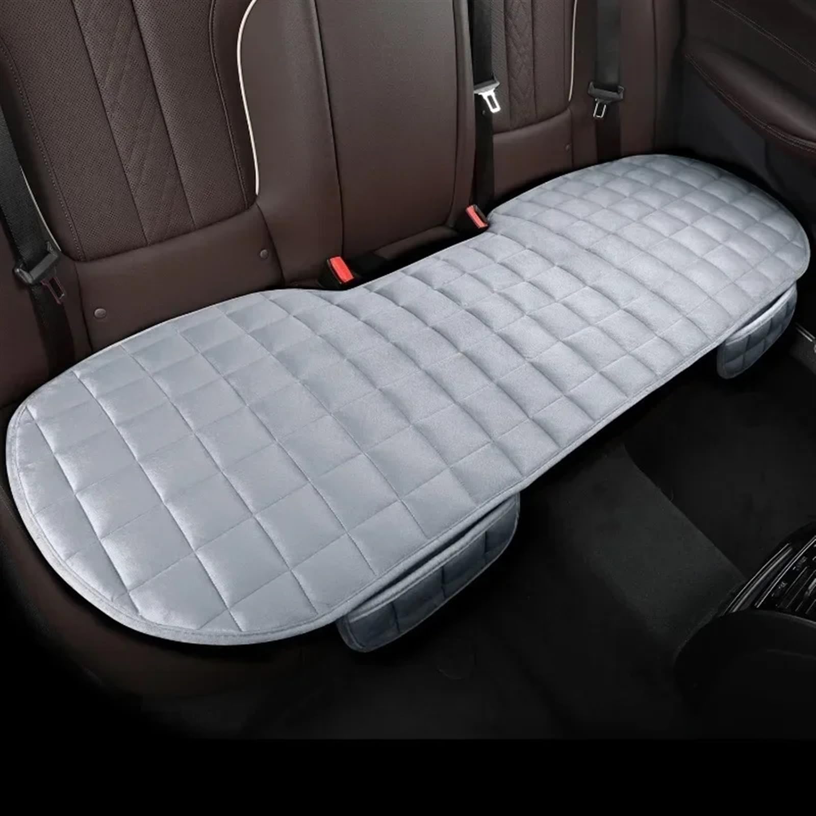 AXTAZS Auto Sitzbezügesets Universal Auto Sitz Abdeckung Hinten Kissen Nicht Rutsche Auto Protector Matte Pad Halten Für Fit LKW SUV Van Auto Sitzkissen Auto Zubehör(Gray) von AXTAZS