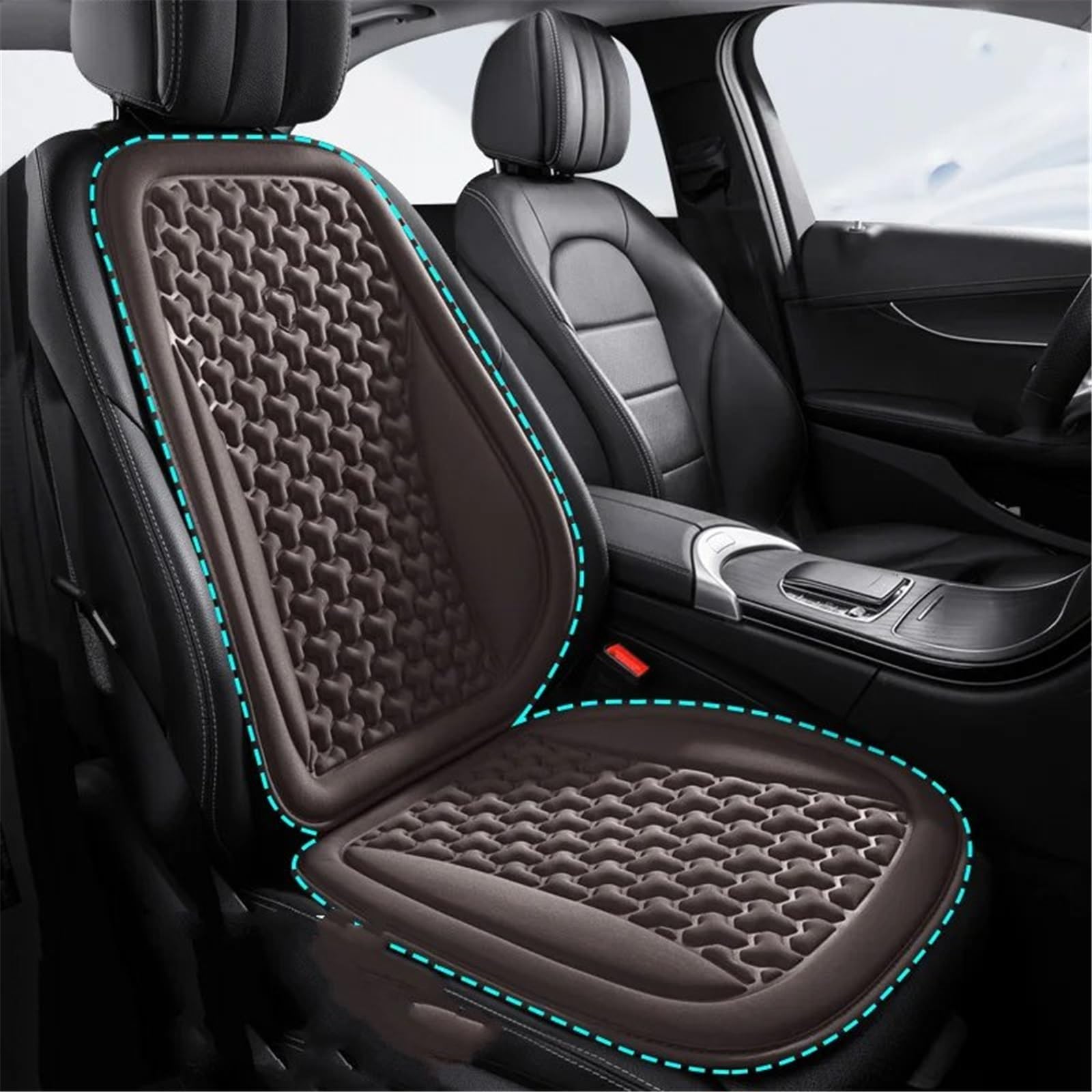 AXTAZS Auto Sitzbezügesets Universal Auto Sitz Abdeckung Protector Atmungsaktive Automobil Innen Auto Sitz Schutz Pads Auto Sitzkissen Auto Sitz Abdeckung(Brown,B) von AXTAZS