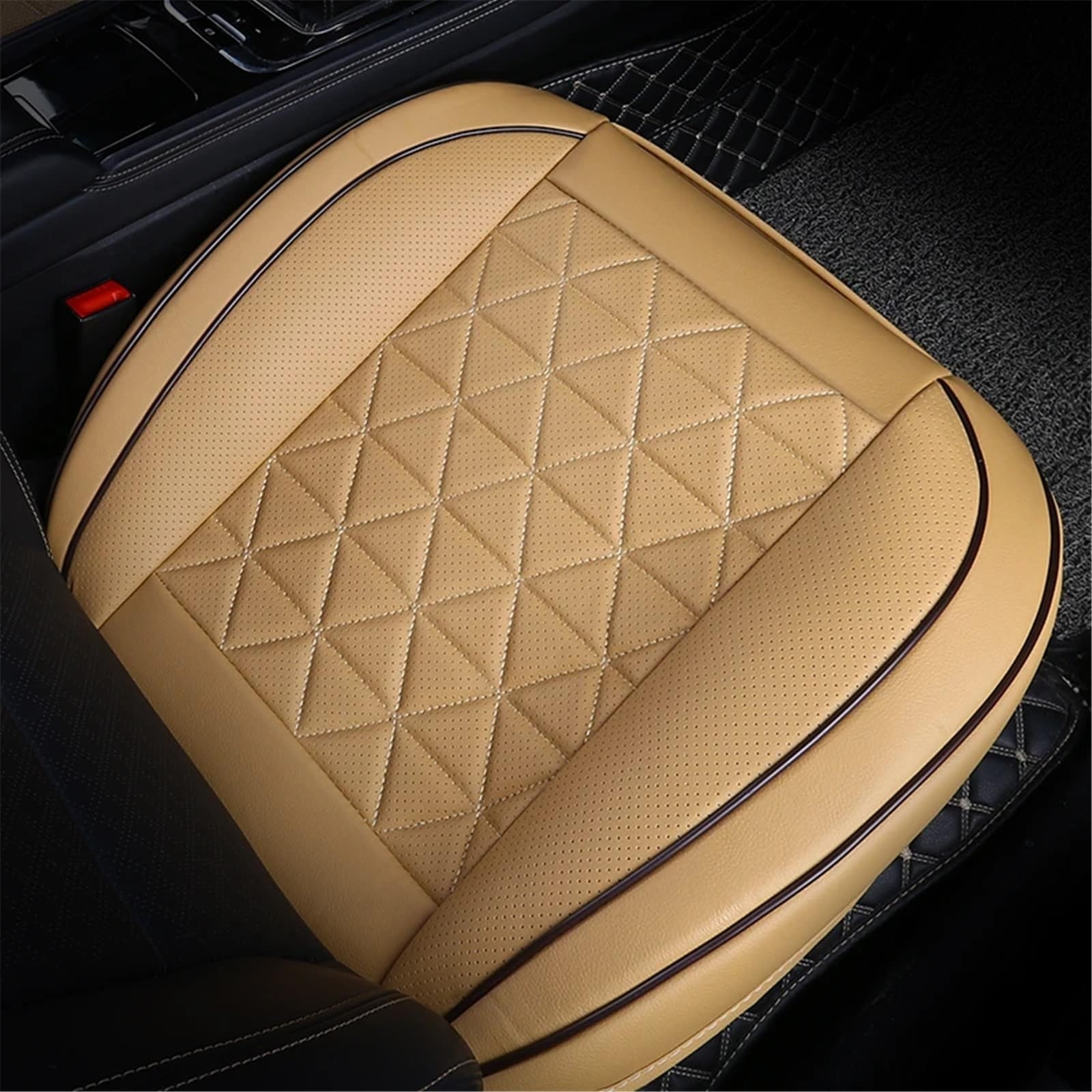 AXTAZS Auto Sitzbezügesets Universal Auto Sitz Abdeckung Protector Eingewickelt Vordersitz Kissen Innen Sitz Matte Auto Zubehör Auto Kissen Schutz Matte(Yellow) von AXTAZS