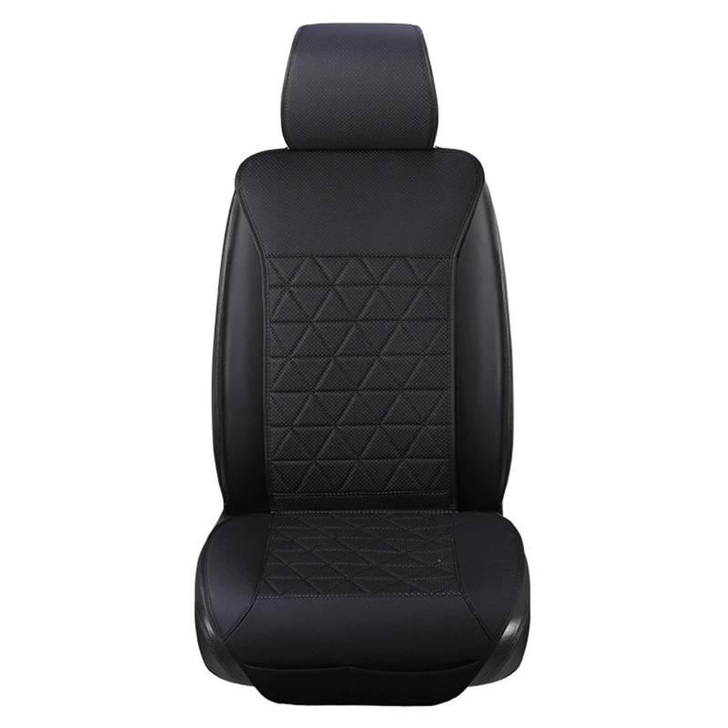 AXTAZS Auto Sitzbezügesets Universal Auto Sitz Abdeckung Protector Vier Jahreszeiten Vordersitz Kissen Innen Sitz Matte Auto Zubehör Auto Vordersitz Abdeckung(Black) von AXTAZS