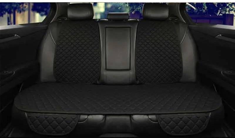 AXTAZS Auto Sitzbezügesets Universal Auto Sitz Abdeckung Schutz Vorne Hinten Zurück Kissen Schützen Pad Matte Rückenlehne Für Auto Innen Auto Sitzbezüge Schutz Auto Zubehör(Black,1pc Rear) von AXTAZS