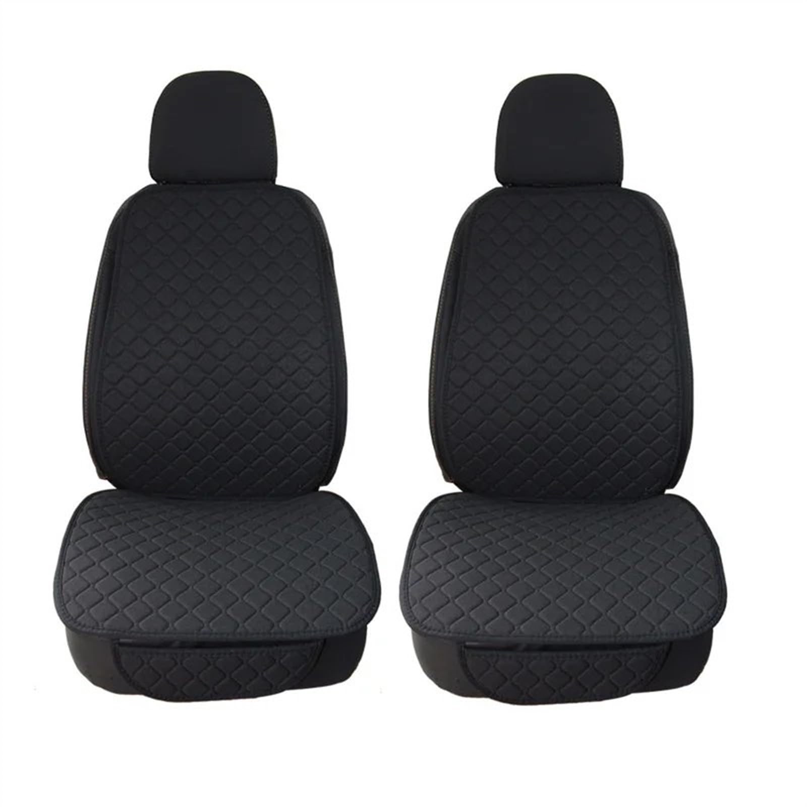 AXTAZS Auto Sitzbezügesets Universal Auto Sitz Abdeckung Schutz Vorne Hinten Zurück Kissen Schützen Pad Matte Rückenlehne Für Auto Innen Auto Sitzbezüge Schutz Auto Zubehör(Black,2pc Front) von AXTAZS