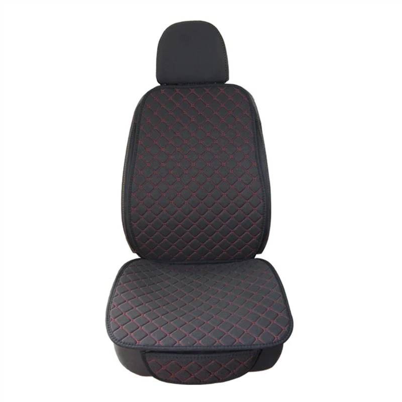 AXTAZS Auto Sitzbezügesets Universal Auto Sitz Abdeckung Schutz Vorne Hinten Zurück Kissen Schützen Pad Matte Rückenlehne Für Auto Innen Auto Sitzbezüge Schutz Auto Zubehör(Red,1pc Front) von AXTAZS