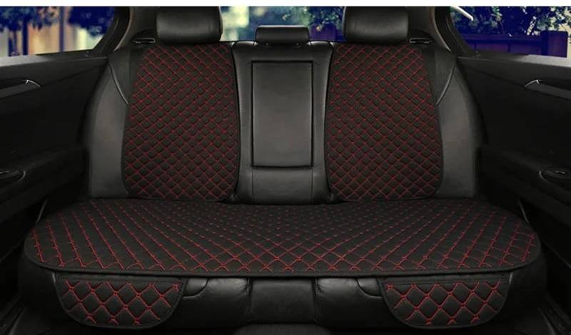 AXTAZS Auto Sitzbezügesets Universal Auto Sitz Abdeckung Schutz Vorne Hinten Zurück Kissen Schützen Pad Matte Rückenlehne Für Auto Innen Auto Sitzbezüge Schutz Auto Zubehör(Red,1pc Rear) von AXTAZS