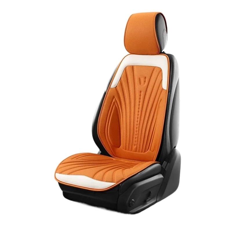 AXTAZS Auto Sitzbezügesets Universal Auto Sitz Abdeckung Vier Saison Auto Atmungsaktive Pad Sitzbezüge Auto Sitze Abdeckung Schutz Autos Zubehör Automobil Innen(Orange,Front) von AXTAZS