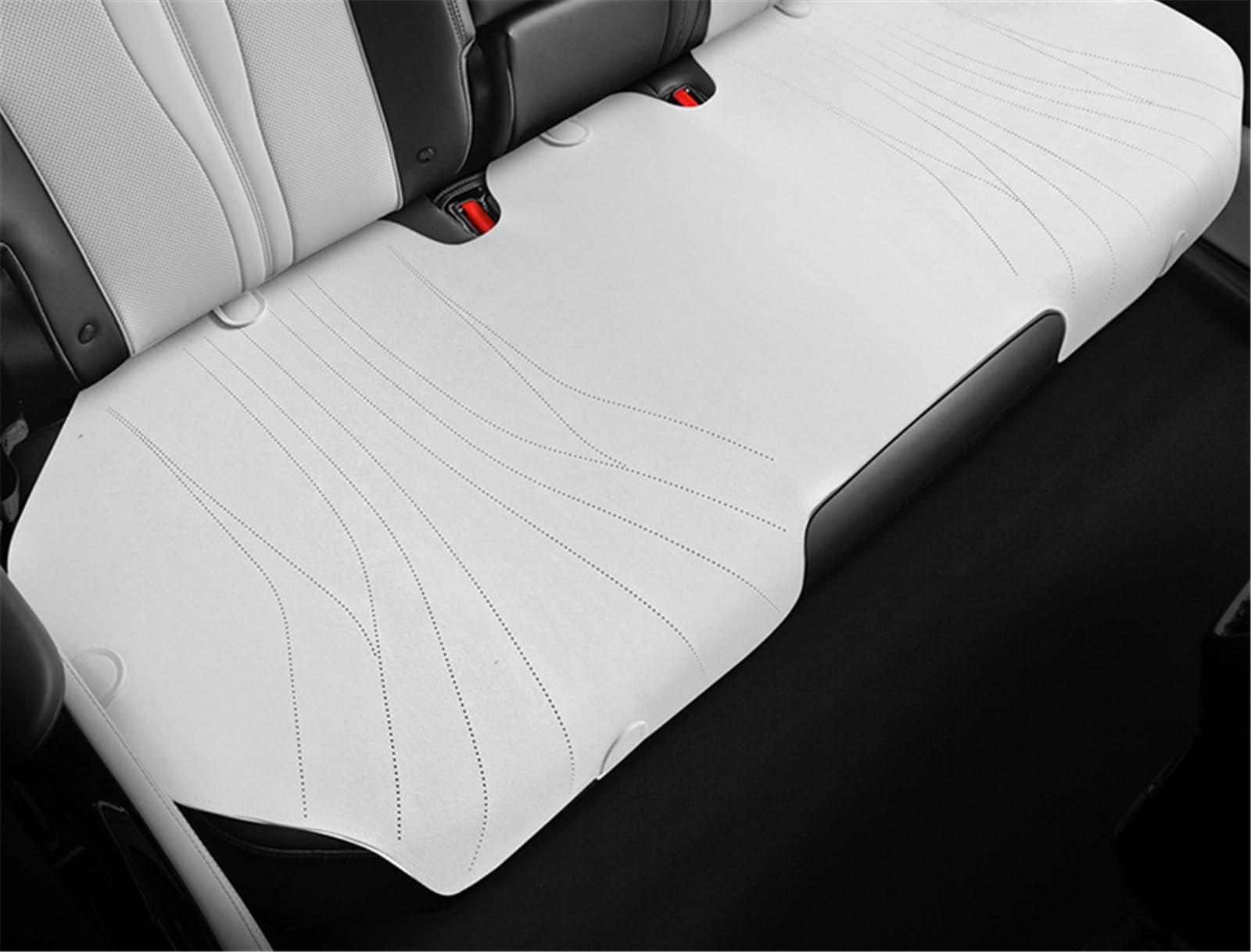 AXTAZS Auto Sitzbezügesets Universal Auto Sitz Abdeckung Vier Saison Auto Atmungsaktive Pad Sitzbezüge Für Auto Sitze Abdeckung Schutz Automobil Innen Zubehör(White,Rear) von AXTAZS