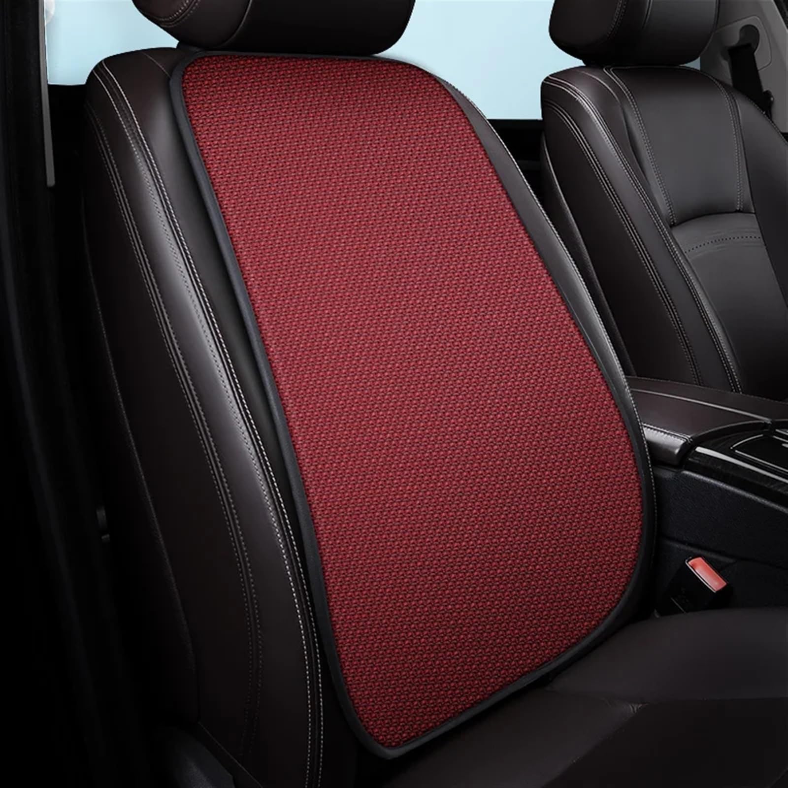 AXTAZS Auto Sitzbezügesets Universal Auto Sitz Pad Atmungsaktive Und Erfrischende Auto Sitzbezüge Automobil Innen Auto Sitz Schutz Pads Auto Zubehör(Red,1pc backrest) von AXTAZS