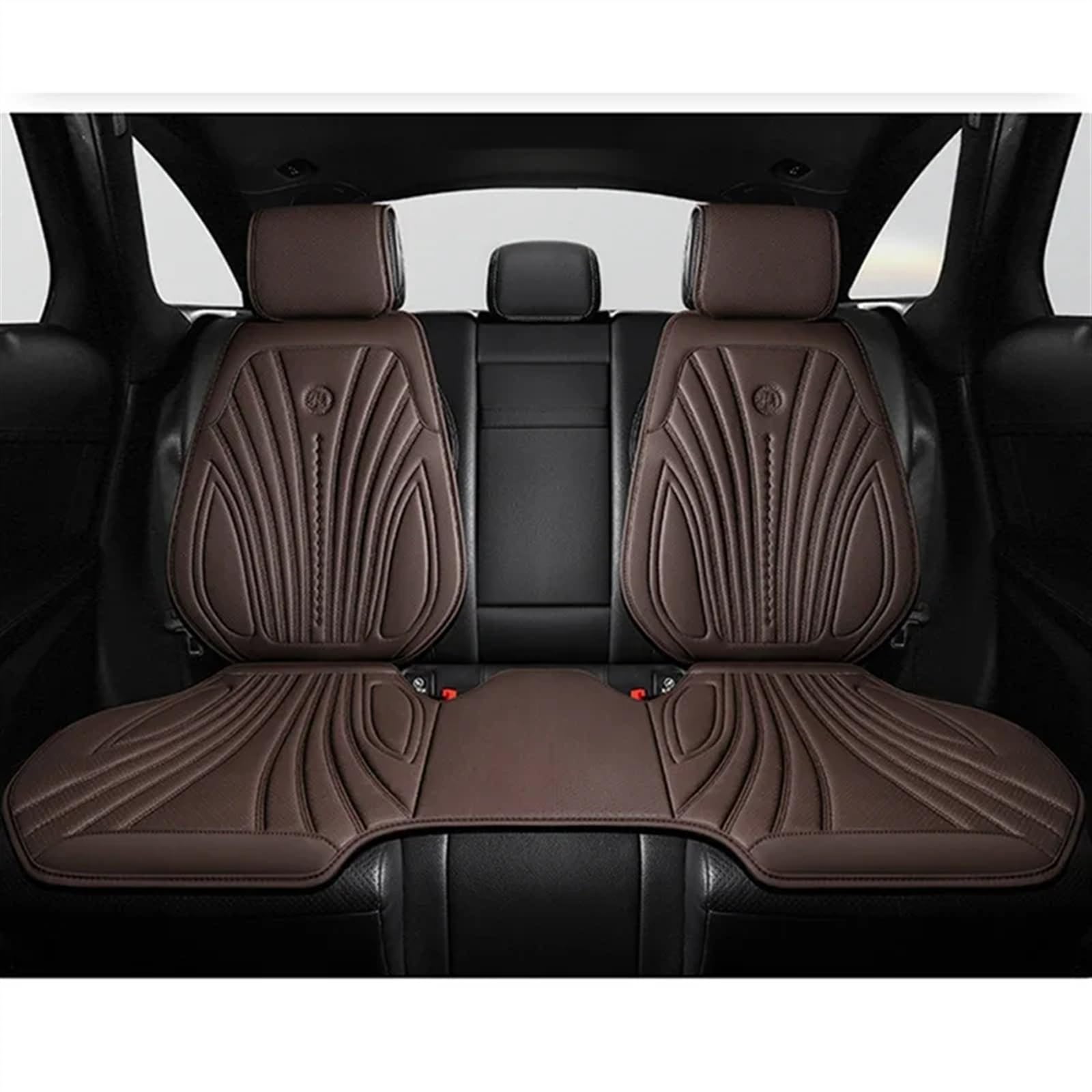 AXTAZS Auto Sitzbezügesets Universal Auto Sitzbezüge Atmungsaktive Sitzkissen Auto Stuhl Matte Schutz Dekoration Vier Jahreszeiten Auto Vorne/hinten Sitz Abdeckung(Brown,1x Rear seat) von AXTAZS