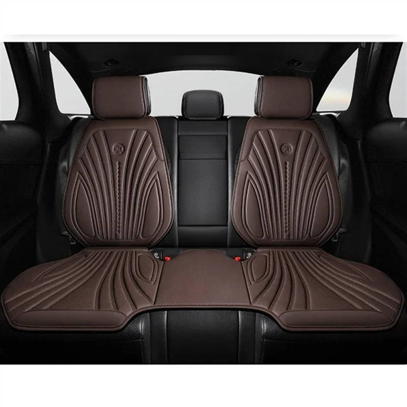 AXTAZS Auto Sitzbezügesets Universal Auto Sitzbezüge Atmungsaktive Sitzkissen Auto Stuhl Matte Schutz Dekoration Vier Jahreszeiten Auto Vorne/hinten Sitz Abdeckung(Brown,1x Rear seat) von AXTAZS