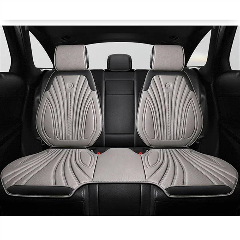 AXTAZS Auto Sitzbezügesets Universal Auto Sitzbezüge Atmungsaktive Sitzkissen Auto Stuhl Matte Schutz Dekoration Vier Jahreszeiten Auto Vorne/hinten Sitz Abdeckung(Gray,1x Rear seat) von AXTAZS