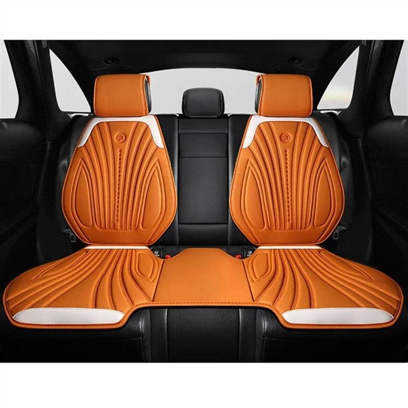 AXTAZS Auto Sitzbezügesets Universal Auto Sitzbezüge Atmungsaktive Sitzkissen Auto Stuhl Matte Schutz Dekoration Vier Jahreszeiten Auto Vorne/hinten Sitz Abdeckung(Yellow,1x Rear seat) von AXTAZS