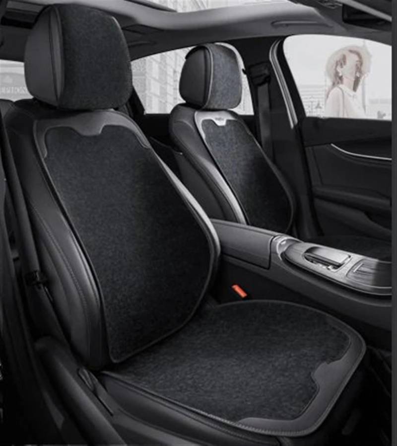 AXTAZS Auto Sitzbezügesets Universal Auto Sitzbezüge Auto Kissen Schutz Vorne/Hinten Auto Pads Atmungsaktive Sitz Pad Auto Abdeckungen Automobil Innen Zubehör(Black,D) von AXTAZS