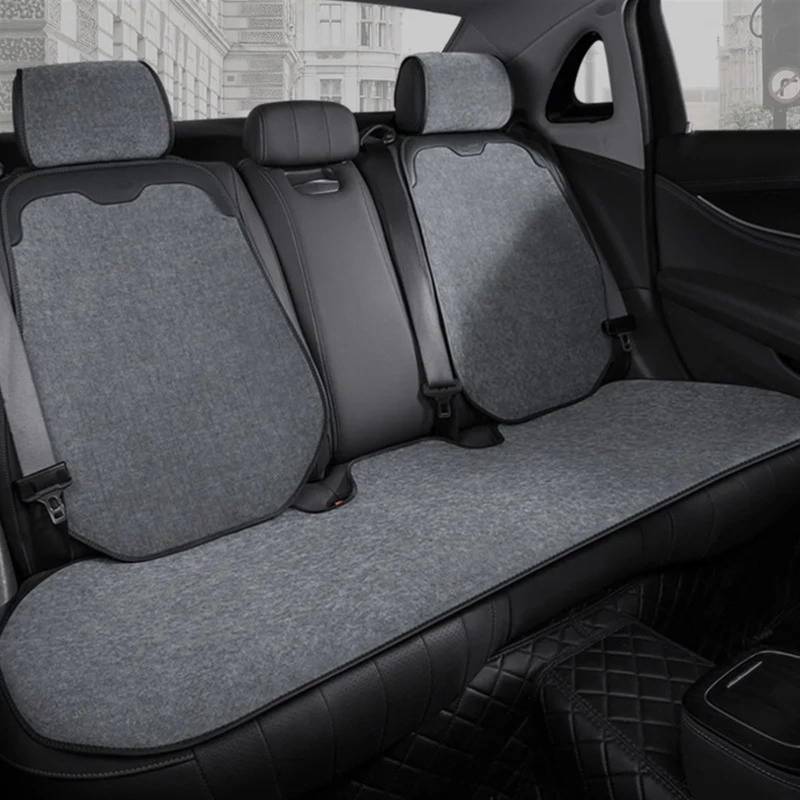 AXTAZS Auto Sitzbezügesets Universal Auto Sitzbezüge Auto Kissen Schutz Vorne/Hinten Auto Pads Atmungsaktive Sitz Pad Auto Abdeckungen Automobil Innen Zubehör(Gray,C) von AXTAZS