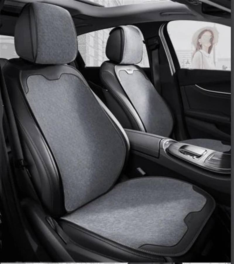 AXTAZS Auto Sitzbezügesets Universal Auto Sitzbezüge Auto Kissen Schutz Vorne/Hinten Auto Pads Atmungsaktive Sitz Pad Auto Abdeckungen Automobil Innen Zubehör(Gray,D) von AXTAZS