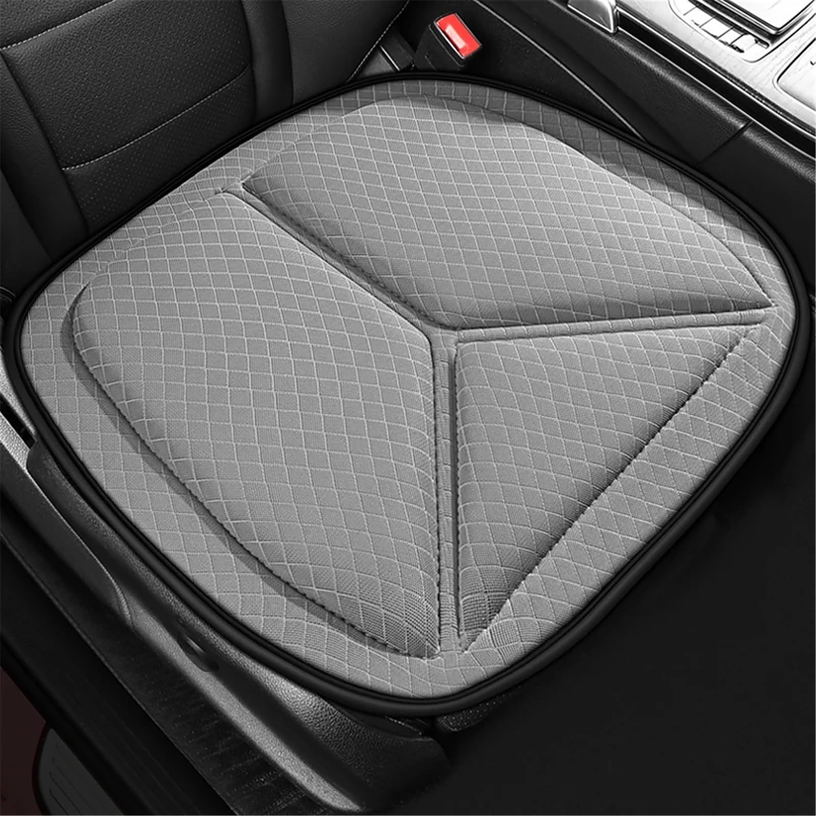 AXTAZS Auto Sitzbezügesets Universal Auto Sitzbezüge Vorne Set Weiche Matten Auto Stuhl Kissen Atmungsaktive Fahrzeuge Pad Protector Vier Jahreszeiten Automobil Innen(Gray,Front) von AXTAZS