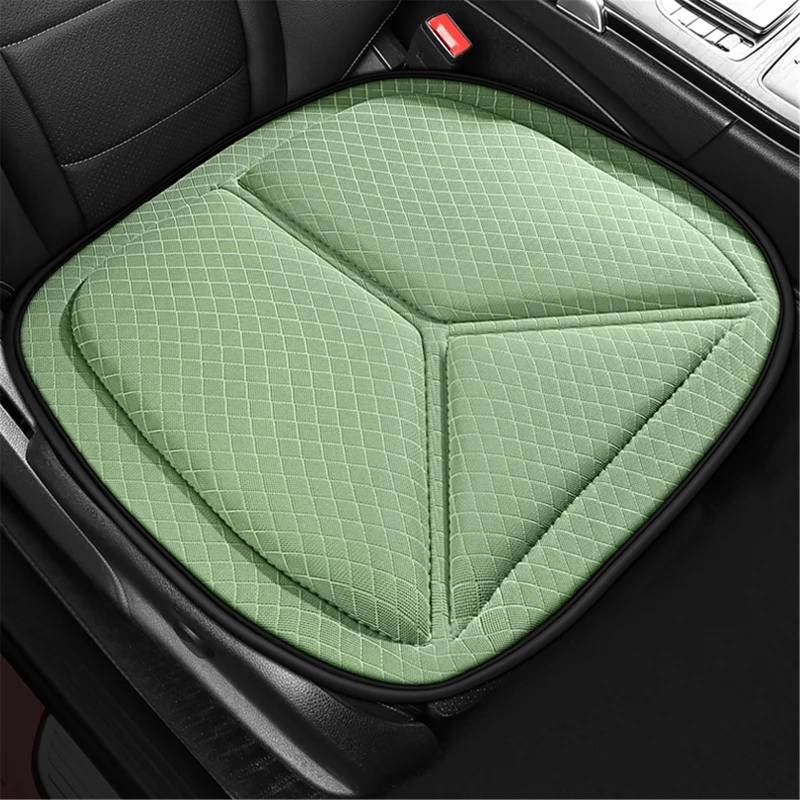 AXTAZS Auto Sitzbezügesets Universal Auto Sitzbezüge Vorne Set Weiche Matten Auto Stuhl Kissen Atmungsaktive Fahrzeuge Pad Protector Vier Jahreszeiten Automobil Innen(Green,Front) von AXTAZS