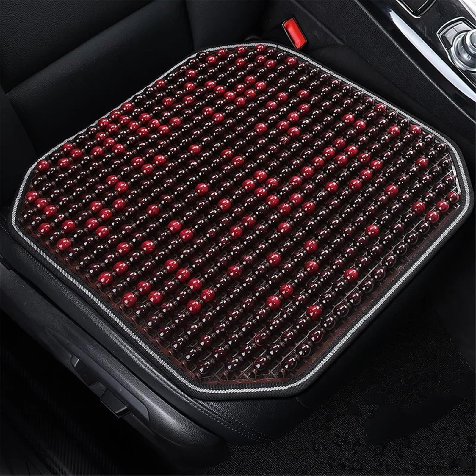 AXTAZS Auto Sitzbezügesets Universal Auto Sitzbezug Auto Sitzkissen Atmungsaktive Sitz Matte Automobil Innen Auto Sitz Schutz Pads Auto Kissen Schutz Matte(Red,Front) von AXTAZS