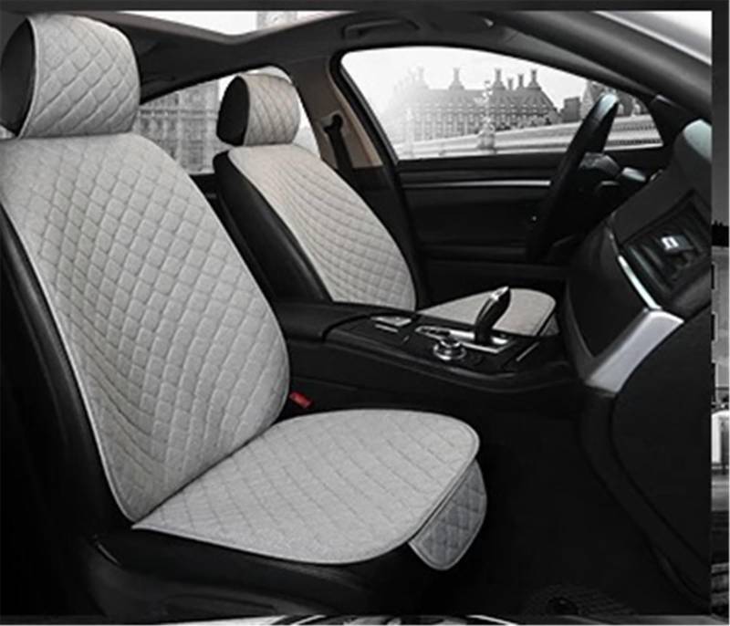 AXTAZS Auto Sitzbezügesets Universal Auto Sitzbezug Auto Sitzkissen Matte Automobil Auto Seat Protector Auto Zubehör Auto Vollen Satz Sitz Schutz Kissen Pad(Gray) von AXTAZS