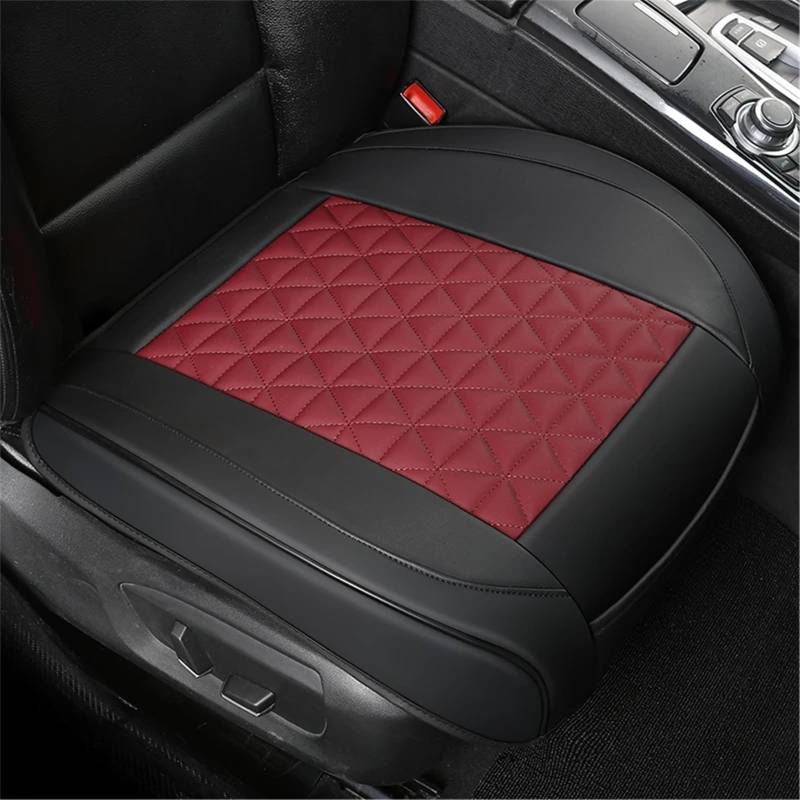 AXTAZS Auto Sitzbezügesets Universal Auto Sitzbezug Schutz Auto Sitzkissen Matte Atmungsaktive Vordersitz Pad Universal Auto Zubehör Auto Sitz Schutz Pads(Red) von AXTAZS