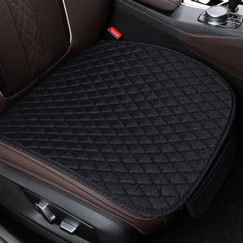 AXTAZS Auto Sitzbezügesets Universal Auto Sitzkissen Atmungsaktive Sitzbezüge Kissen Front Fahrer Sitz Kissen Auto Innen Zubehör Auto Sitzkissen(Black) von AXTAZS