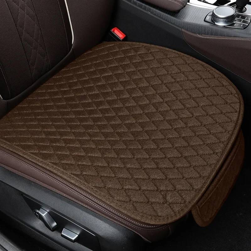 AXTAZS Auto Sitzbezügesets Universal Auto Sitzkissen Atmungsaktive Sitzbezüge Kissen Front Fahrer Sitz Kissen Auto Innen Zubehör Auto Sitzkissen(Brown) von AXTAZS