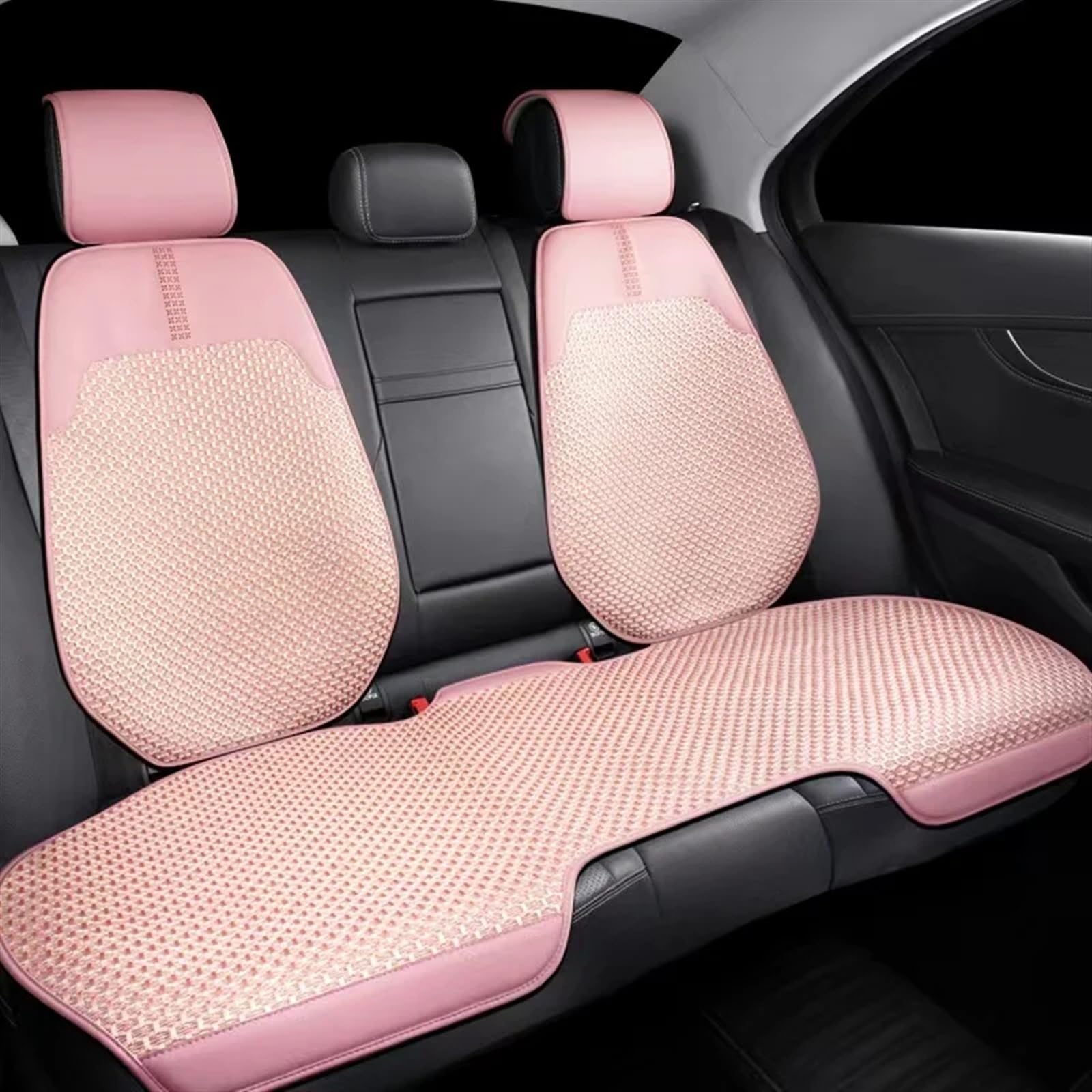 AXTAZS Auto Sitzbezügesets Universal Auto Sitzkissen Schutz Atmungsaktive Auto Sitz Abdeckung Pad Innen Zubehör Auto Sitz Schutz Pads Auto Vorne/hinten Sitz Abdeckung(Pink,1pc Rear) von AXTAZS