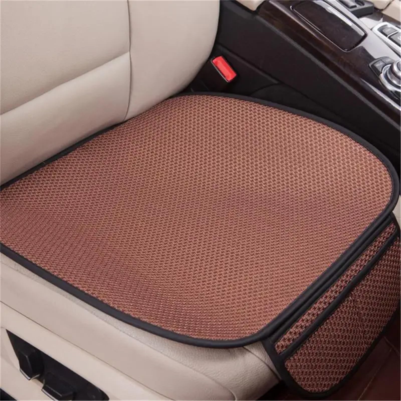 AXTAZS Auto Sitzbezügesets Universal Auto Sitzkissen Schutz Pad Atmungsaktive Auto Vordersitz Abdeckung Auto Zubehör Auto Sitz Schutz Pads(Brown) von AXTAZS