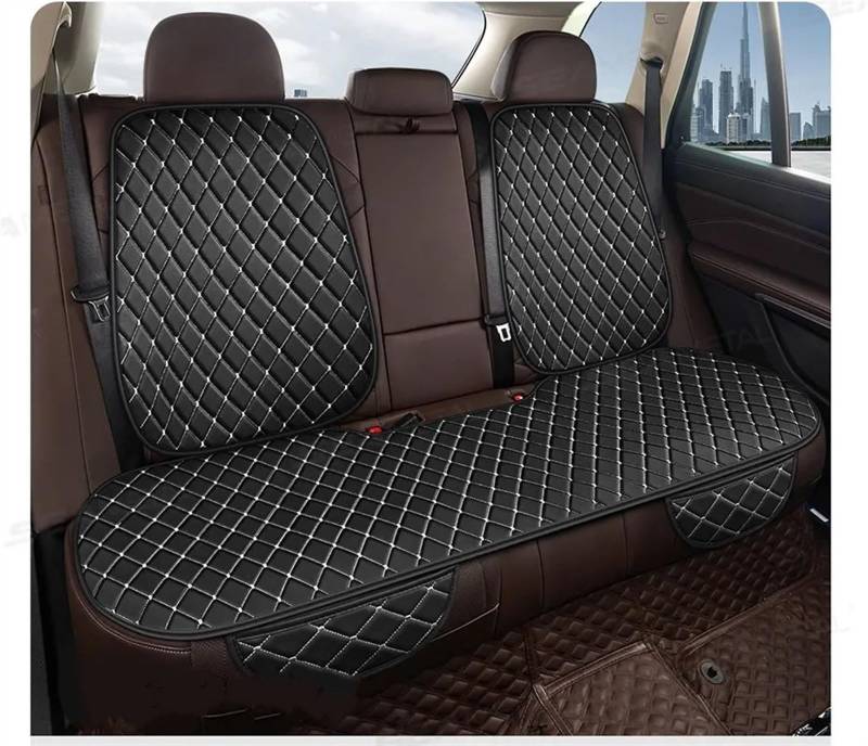 AXTAZS Auto Sitzbezügesets Universal Auto Sitzkissen Sitz Abdeckung Auto Für Seat Protector Für Limousine SUV Auto Zubehör Auto Sitzkissen Auto Sitz Schutz Pads(White,Rear seat) von AXTAZS